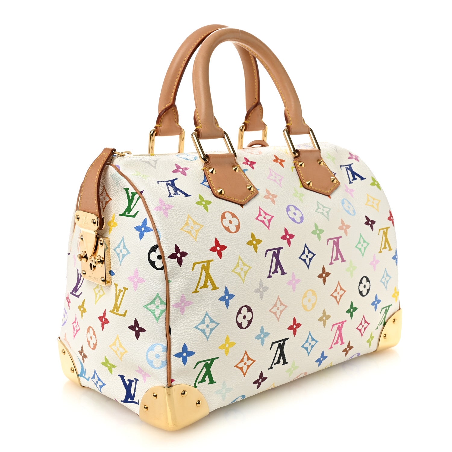 Louis Vuitton Monogram Multicolor Speedy 30 White 3 of 9