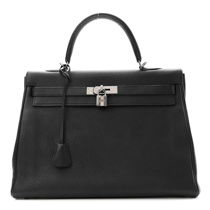 Hermes Taurillon Clemence Kelly Retourne 35 Black 1 of 10