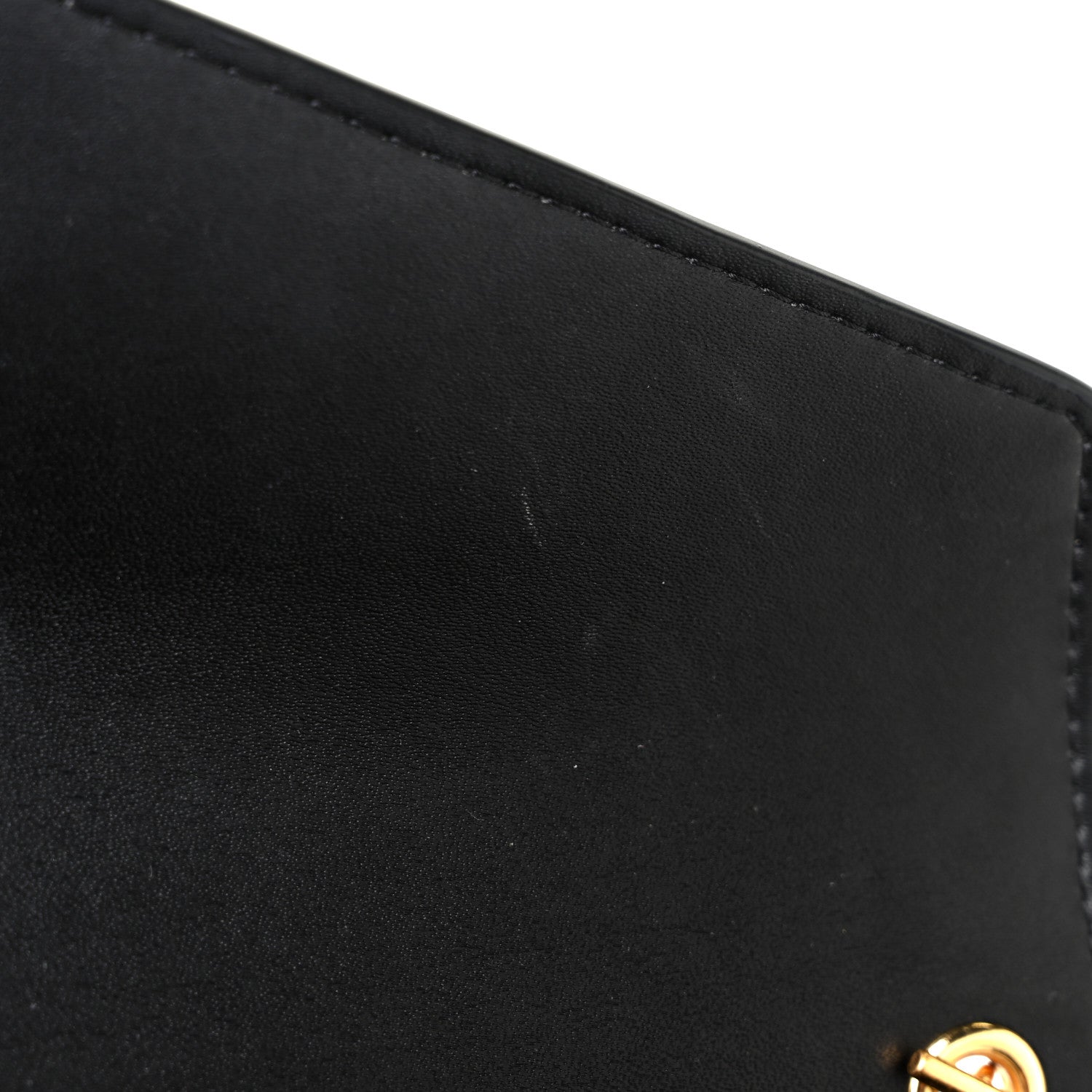 Mulberry Grained Calfskin Multiflap Chain Wallet Black 11 of 13