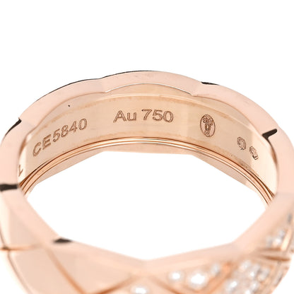Chanel 18K Beige Gold Diamond Small Coco Crush Ring 55 7.25 5 of 6