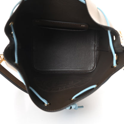 Fendi Vitello Grace F is Fendi Stamp Patch Perforated Small Mon Tresor Bucket Bag Nuvola 5 of 11
