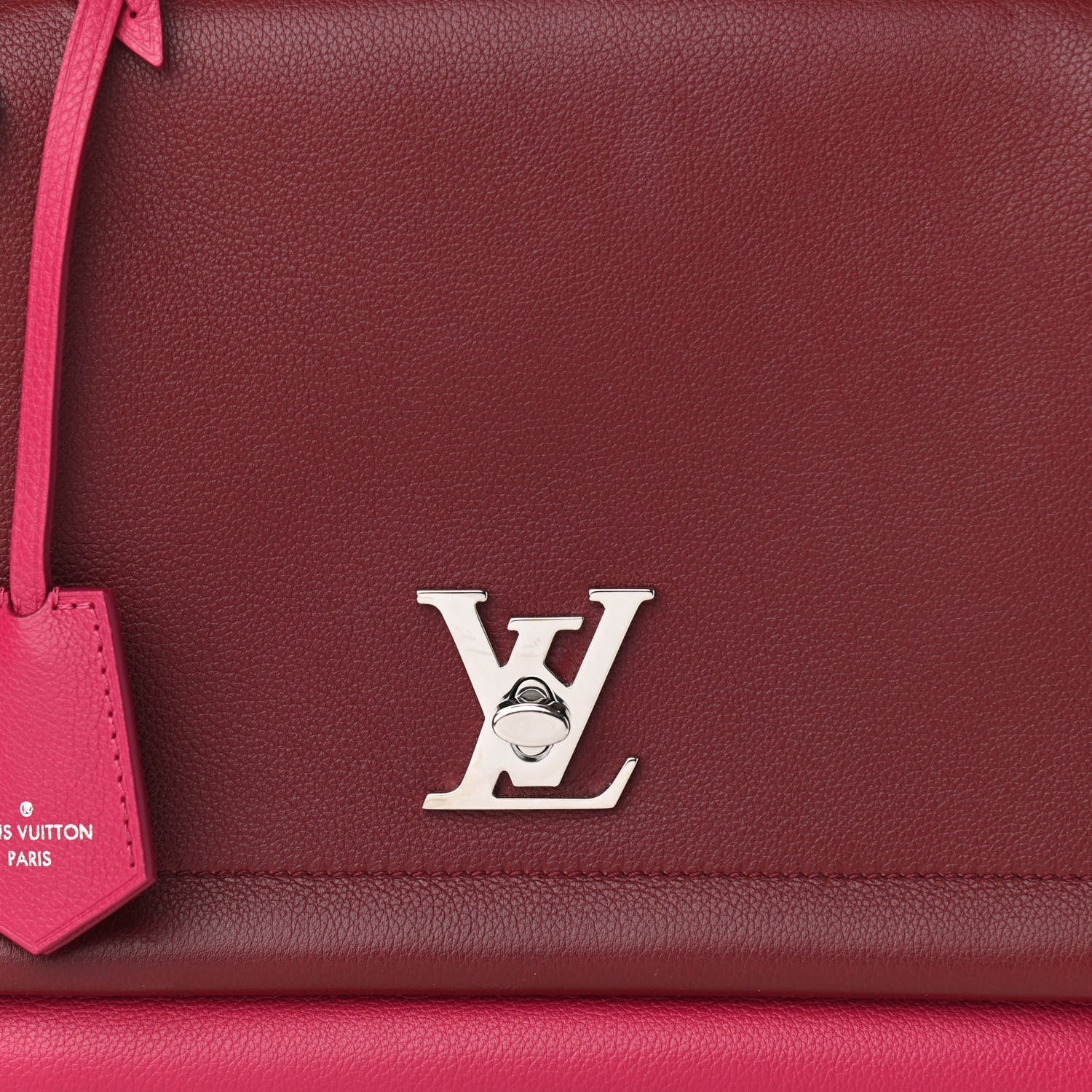 Louis Vuitton Calfskin Lock Me II Pink Red 6 of 8
