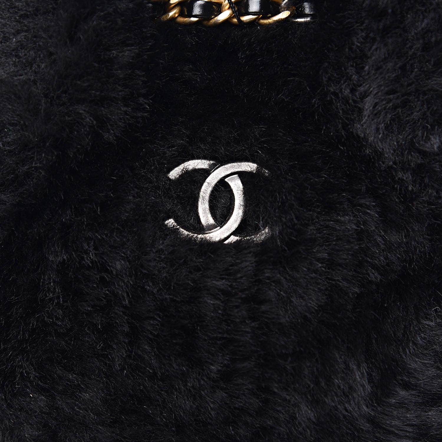 Chanel Shearling Small Gabrielle Backpack Black 11 of 11