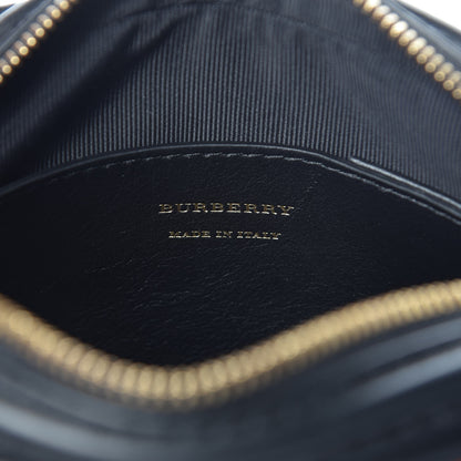 Burberry 1983 Knight Check Smooth Calfskin Link Camera Bag Black 6 of 7