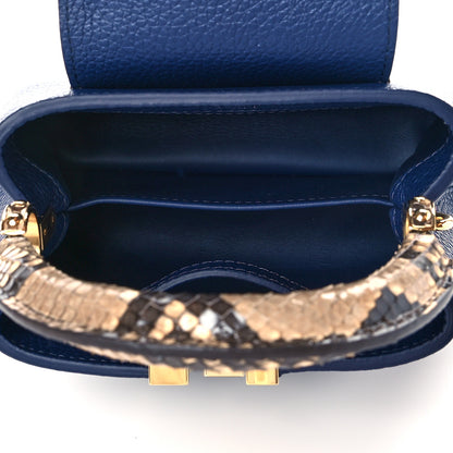 Louis Vuitton Taurillon Python Capucines Mini 5 of 9