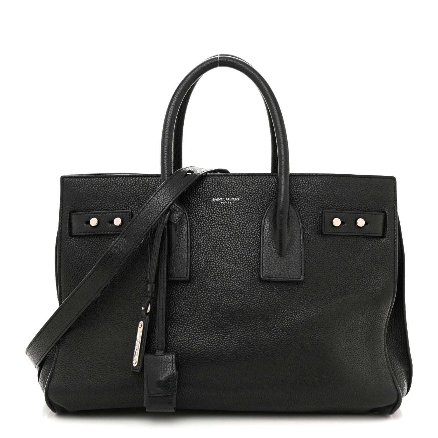 Saint Laurent Grained Calfskin Small Supple Sac De Jour Black 1 of 14