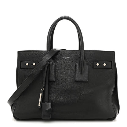 Saint Laurent Grained Calfskin Small Supple Sac De Jour Black 1 of 14