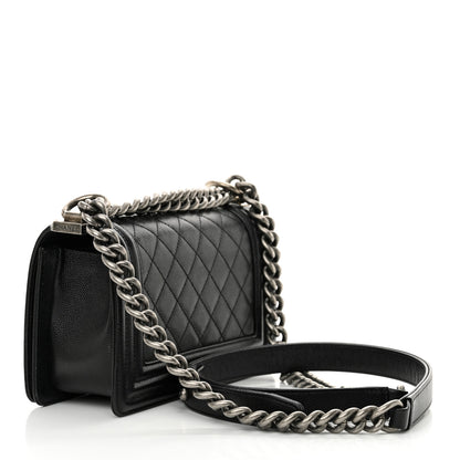 Chanel Caviar Quilted Small Boy Flap Black 2 of 12