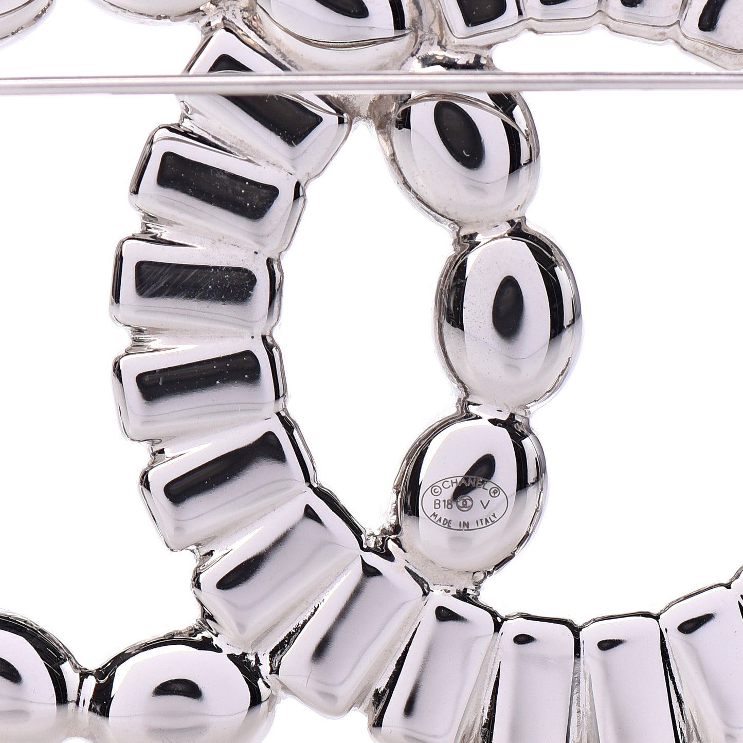 Ruthenium Crystal Baguette CC Brooch
