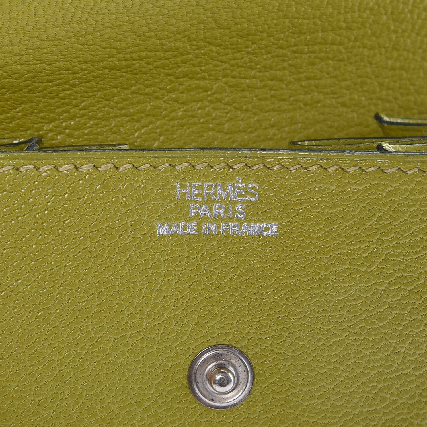 Hermes Chevre Mysore 24 Change Purse Vert Anis 8 of 12
