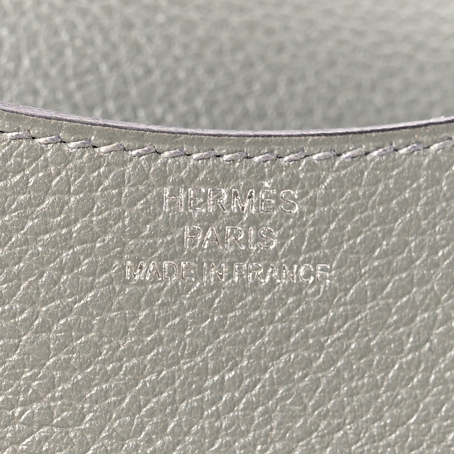 Hermes Evercolor Constance Slim Wallet Gris Meyer 7 of 9