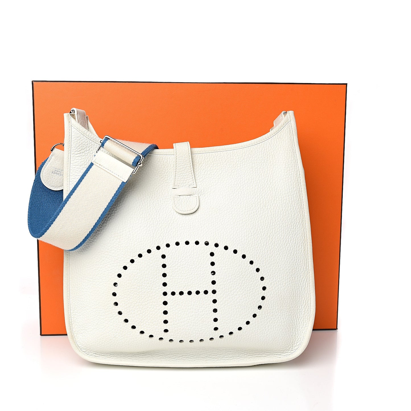 Taurillon Clemence Amazone Evelyne III PM White Mykonos