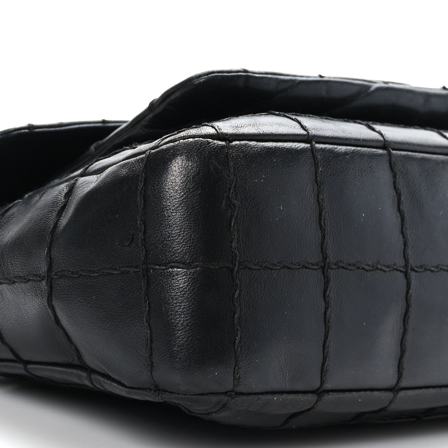 Chanel Lambskin Stitched Chocolate Bar Single Flap Black 8 of 9