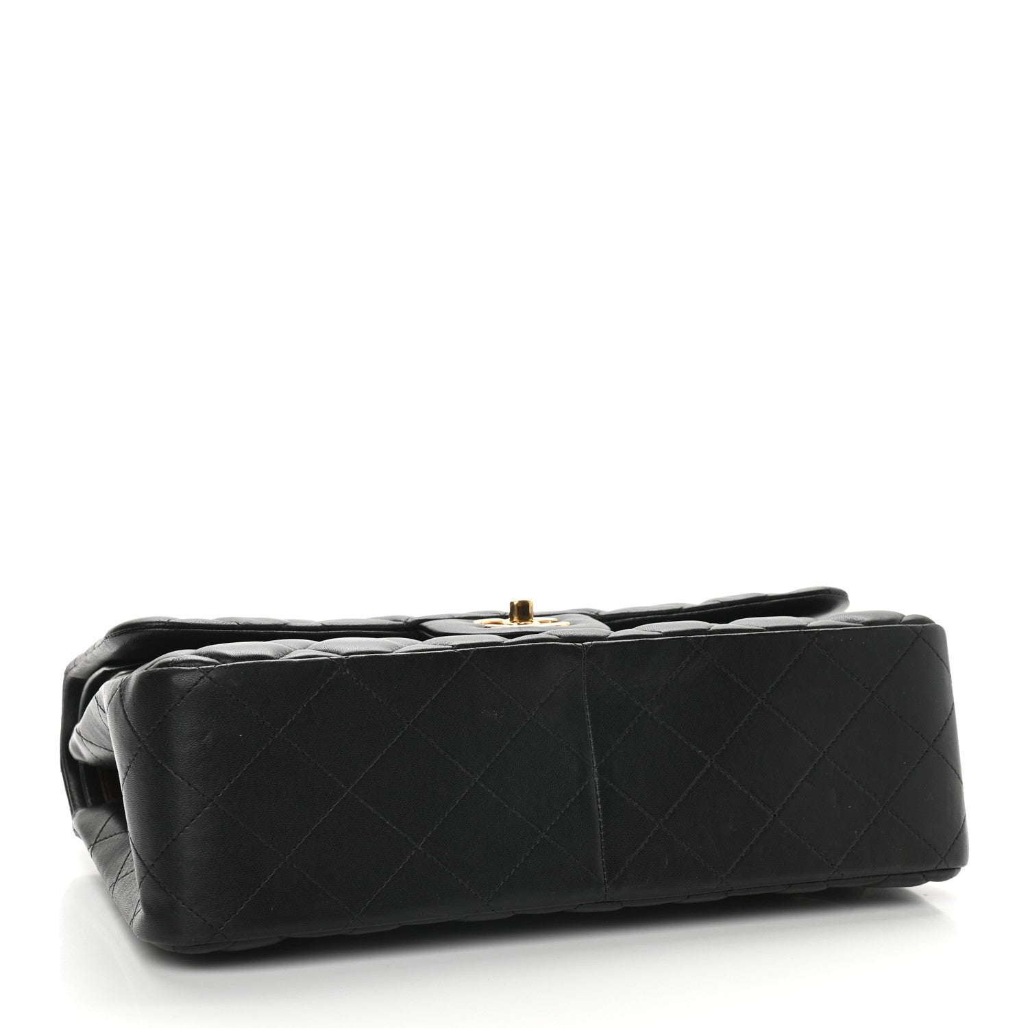 Chanel Lambskin Quilted Jumbo Double Flap Black 4 of 9