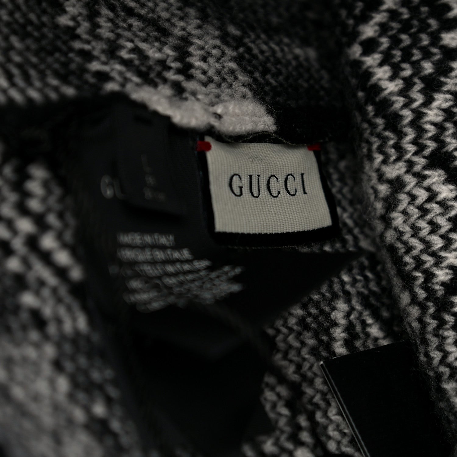Gucci Wool Appside Beanie L Black Ivory 5 of 7