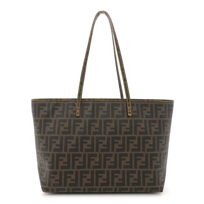 Fendi Zucca Spalmati Small Roll Tote Tobacco Yellow 1 of 18