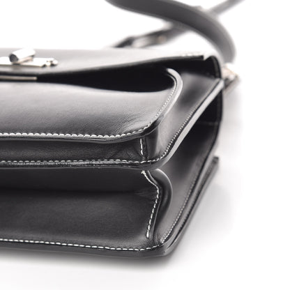 Proenza Schouler Smooth Calfskin Small Hava Top Handle Bag Black 8 of 11