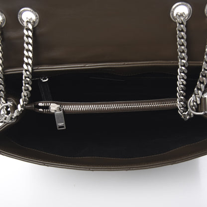 Saint Laurent Calfskin Y Quilted Monogram Medium Loulou Chain Satchel Faggio 4 of 9