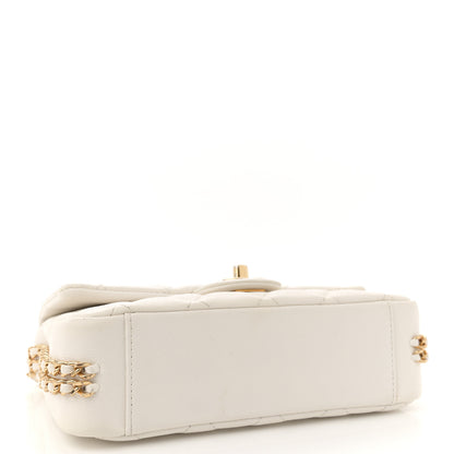 Chanel Caviar Quilted Mini CC You Flap White 4 of 11