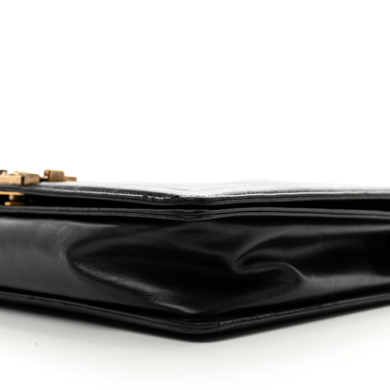 Chanel Glazed Calfskin Large Boy Flap Black 10 of 13