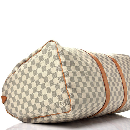 Louis Vuitton Damier Azur Keepall 50 7 of 8