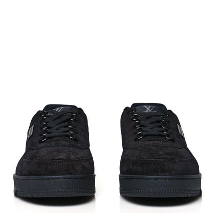 Louis Vuitton Suede Mens LV Trainer Sneakers 9.5 Black 2 of 10