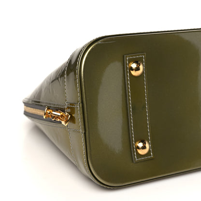 Louis Vuitton Vernis Alma PM Vert Bronze 8 of 11