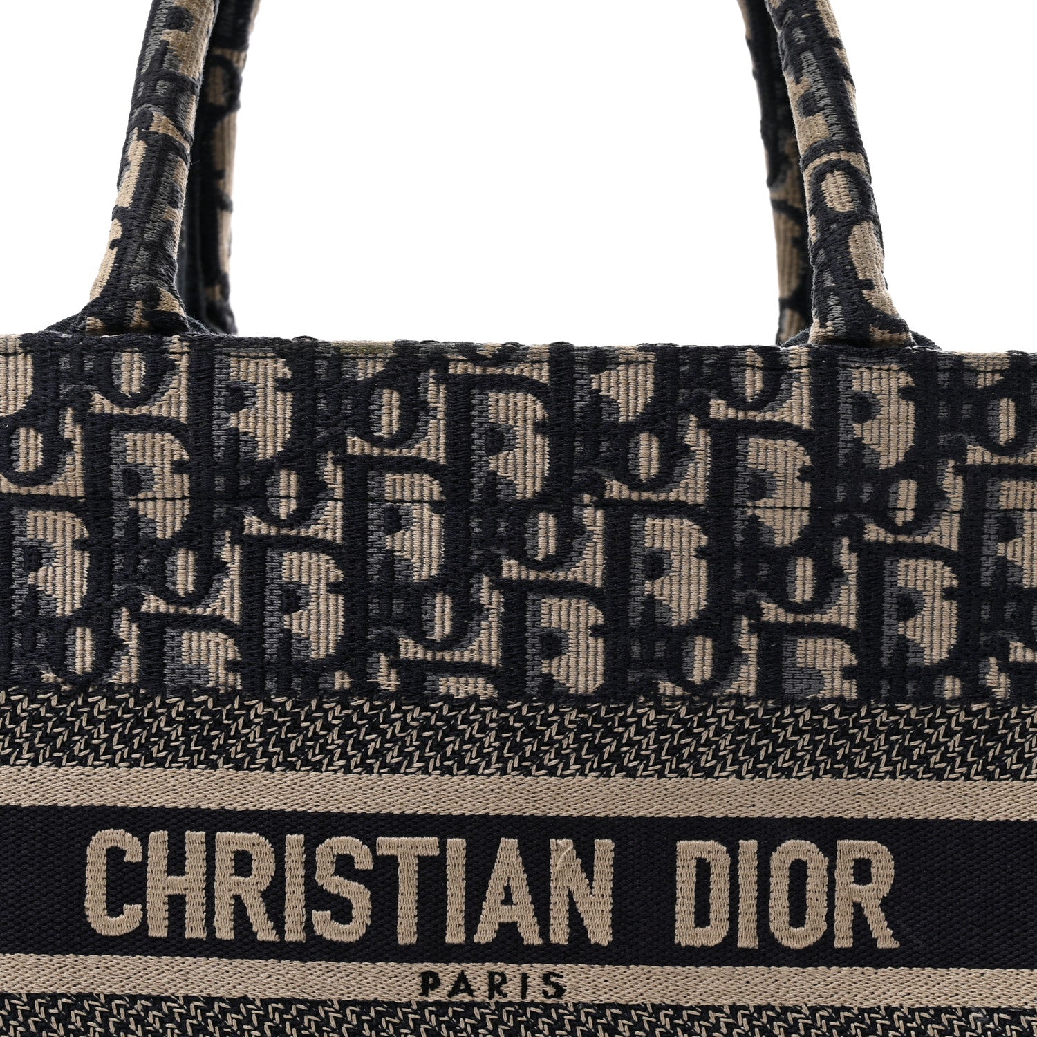 Christian Dior Oblique Small Book Tote Blue Multicolor 1875471