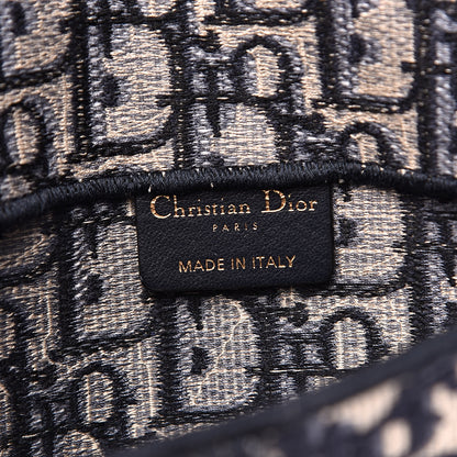 Christian Dior Oblique Slim Saddle Pouch Blue 6 of 9