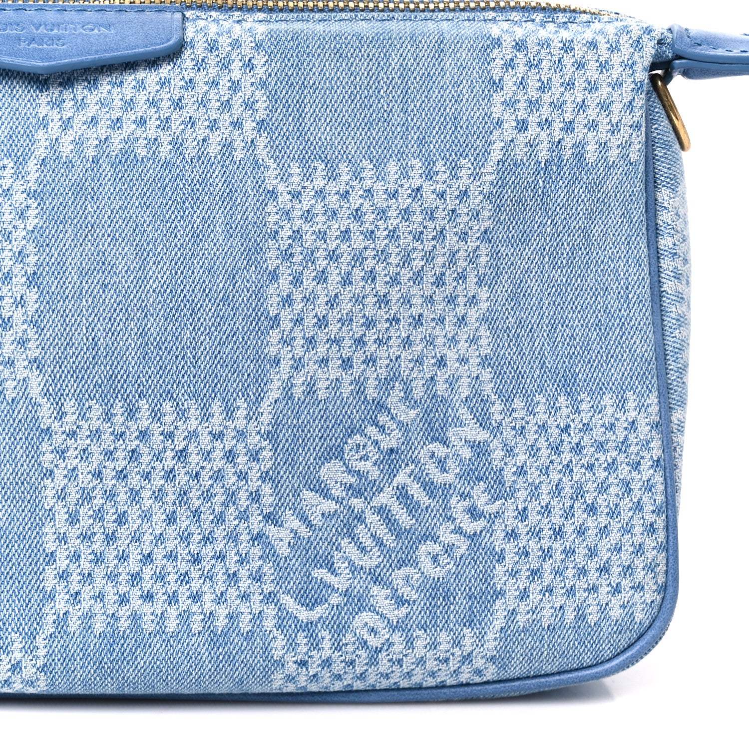 Louis Vuitton Damier Denim 3D Pochette Accessoire XL Blue 11 of 13