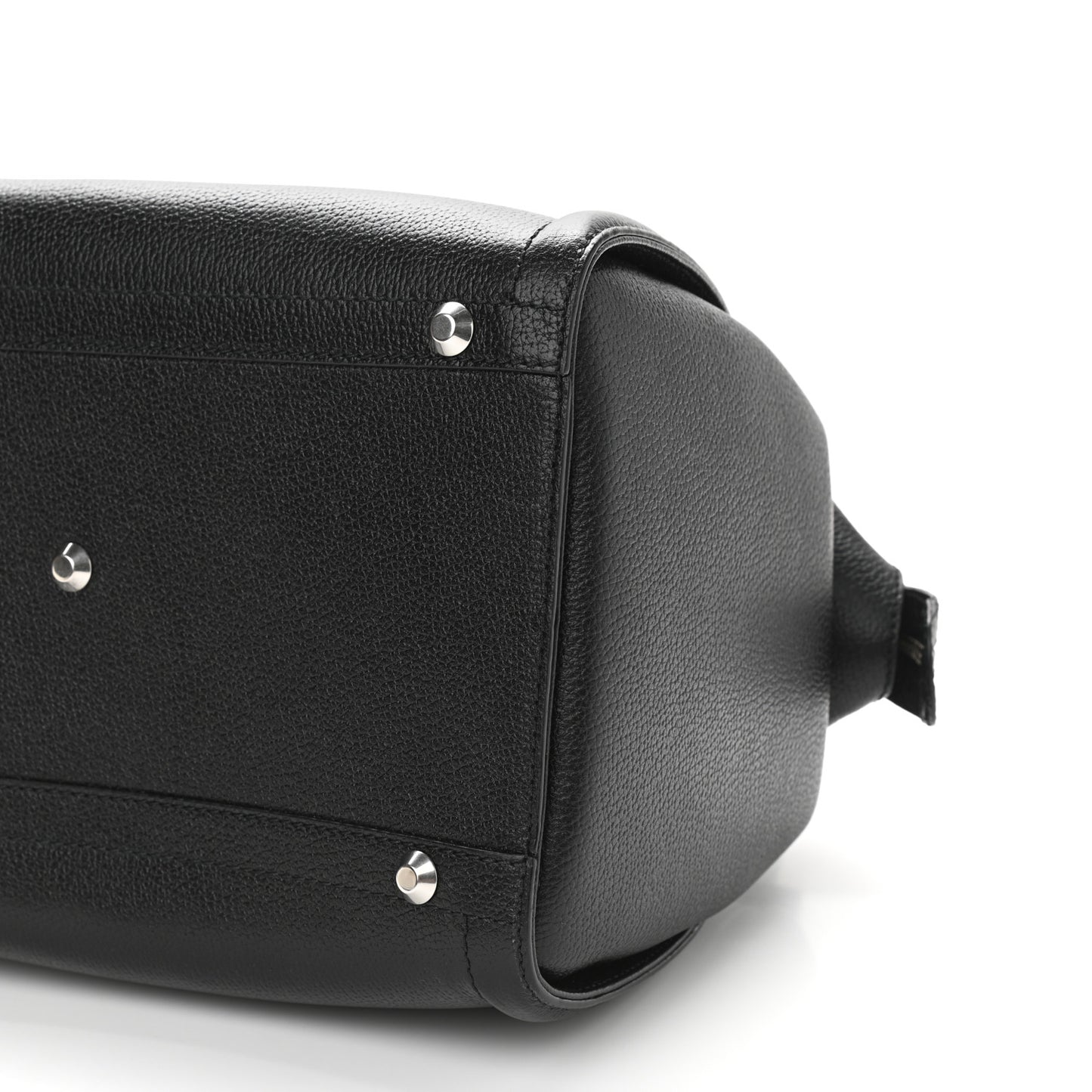 Grained Calfskin Monday Bowler S Black