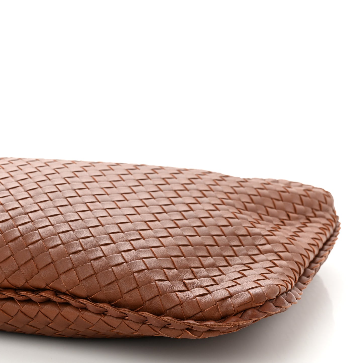 Nappa Intrecciato Large Veneta Hobo Tea