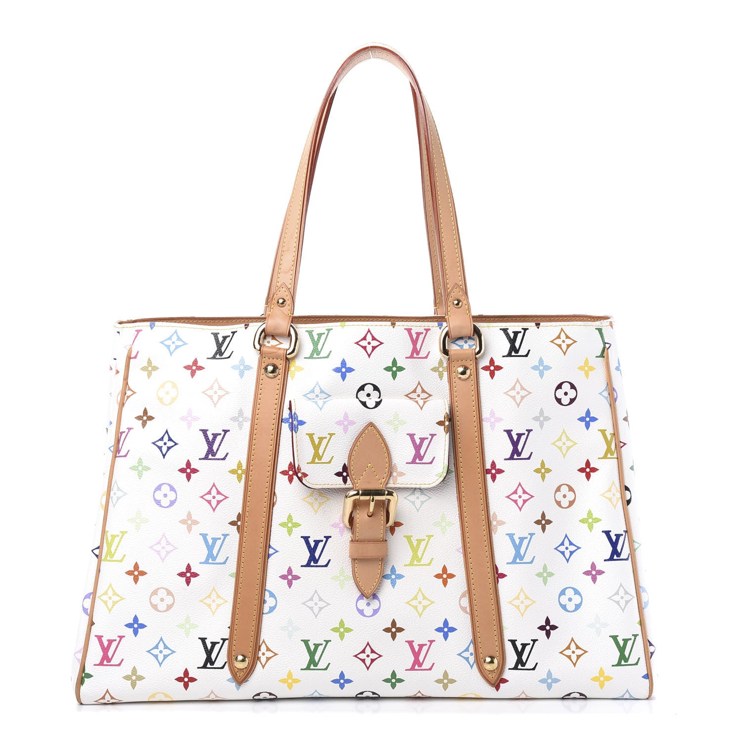 Louis Vuitton Monogram Multicolor Aurelia GM White 2 of 13