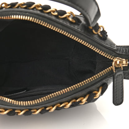 Chanel Nylon Grosgrain Quilted Lifestyle Clutch with Chain Black 5 of 11