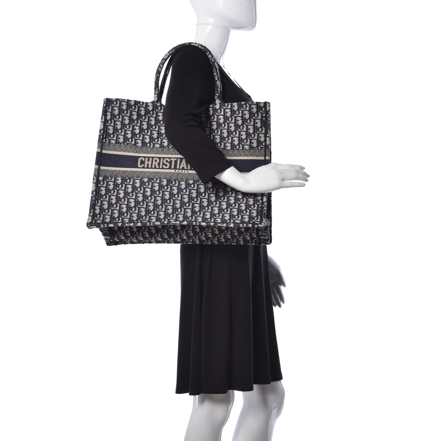 Oblique Book Tote Blue Multicolor