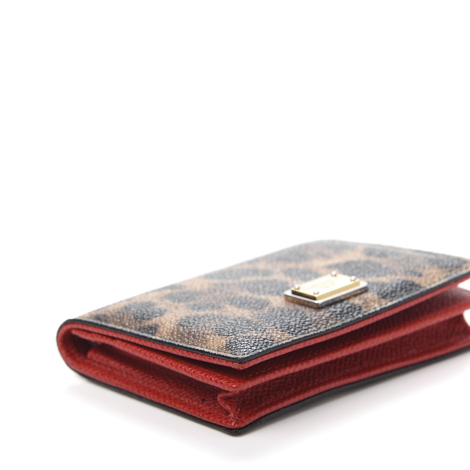Dolce & Gabbana Dauphine Leopard Print Flap Card Holder 7 of 9