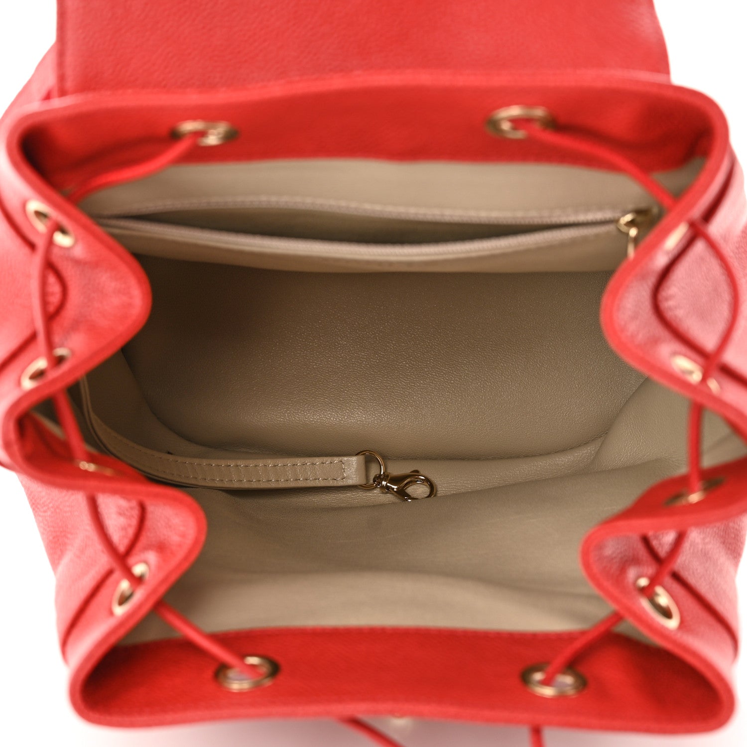 Chanel Caviar Quilted Backpack Red 5 of 10