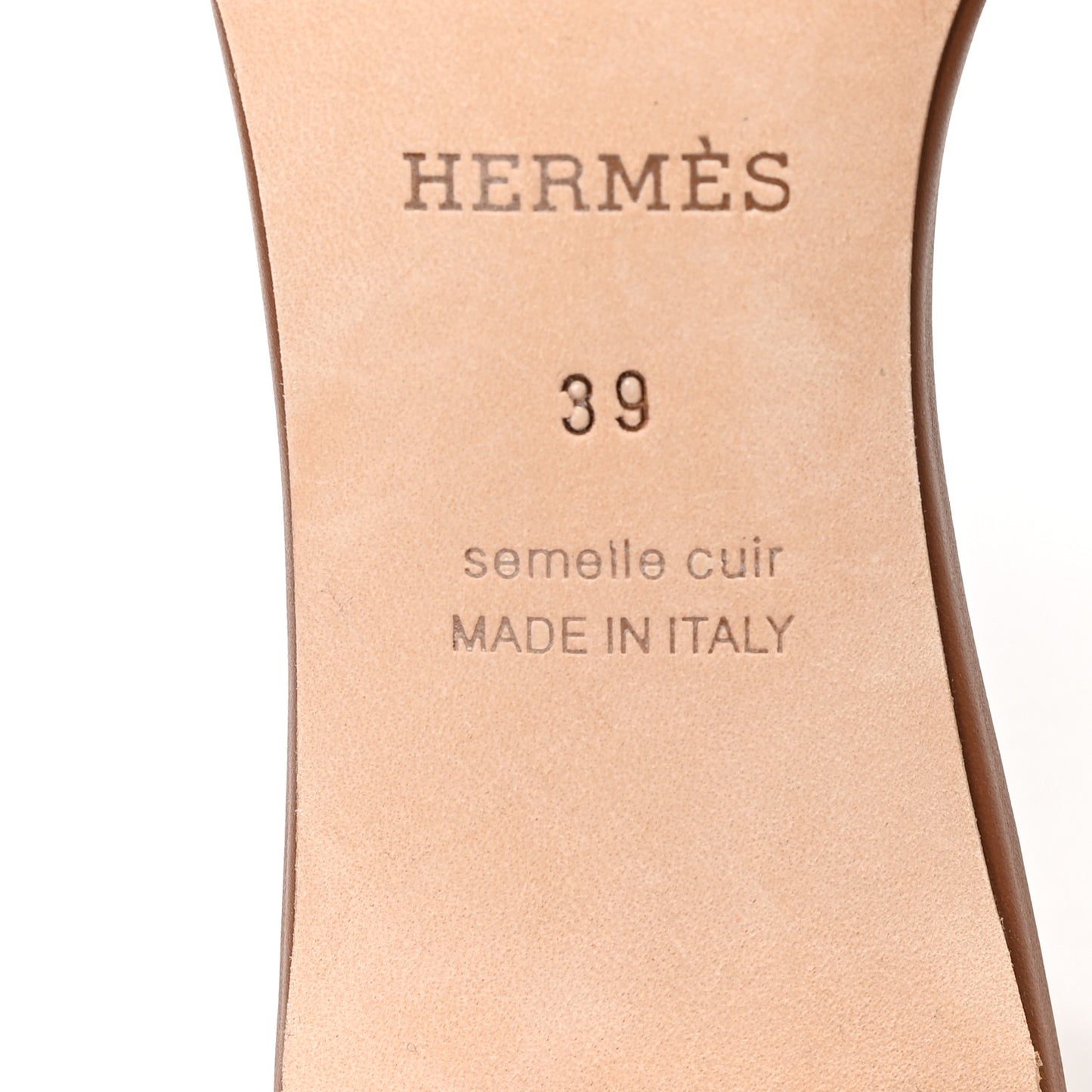 Calfskin Oasis Sandals 39 Gold