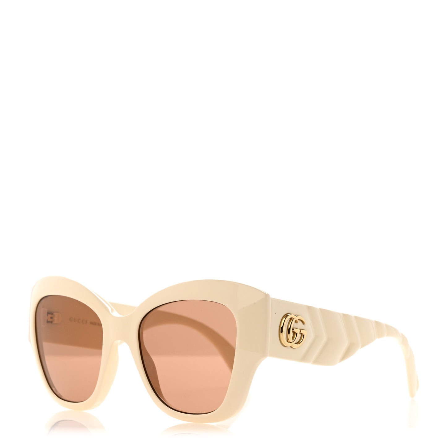 Acetate GG Butterfly Sunglasses GG0808S Ivory