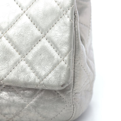 Chanel Metallic Aged Calfskin Quilted 2.55 Reissue 227 Flap Silver 12 of 20