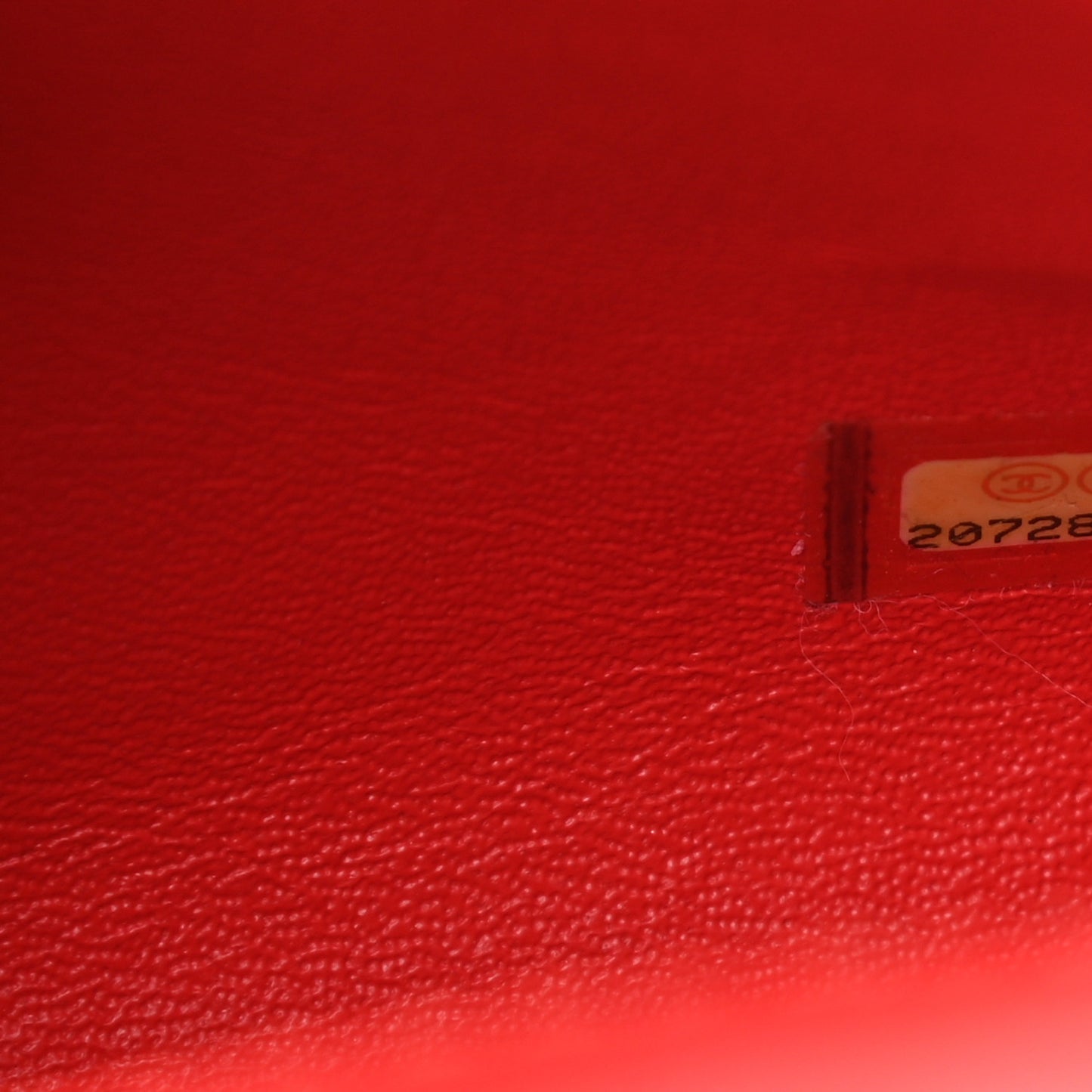 Lambskin Quilted Small Geometric Flap Red