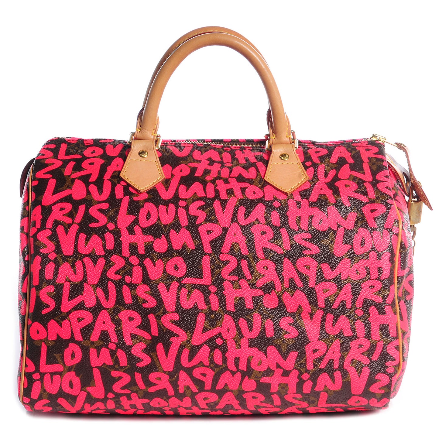 Monogram Graffiti Speedy 30 Fuchsia