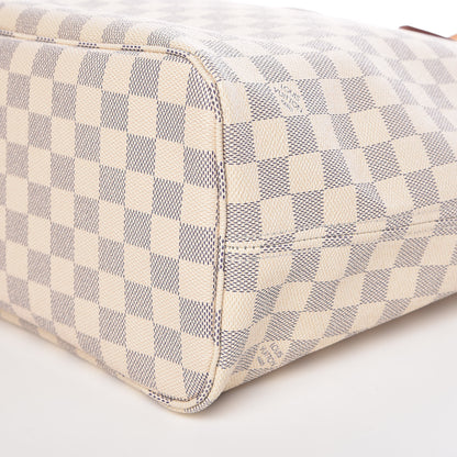 Louis Vuitton Damier Azur Neo Neverfull MM Rose Ballerine 13 of 14