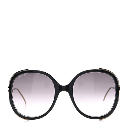 Gucci Round Frame Injected GG0226S Sunglasses Black 2 of 8