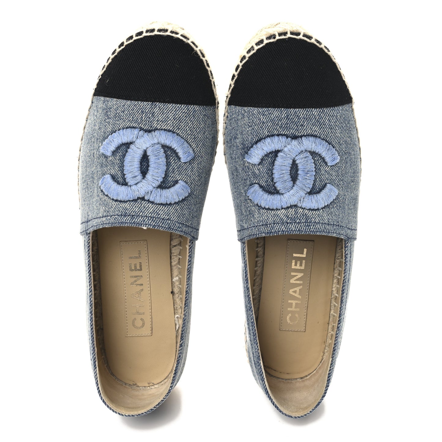 Denim CC Espadrilles 37 Blue Black