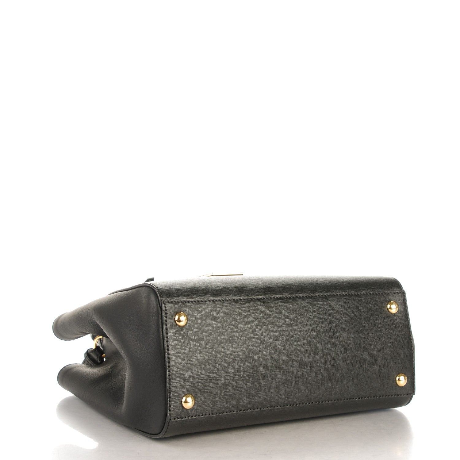 Fendi Vitello Elite Petite 2Jours Tote Black 4 of 7