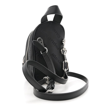 Alexander Wang Nylon Logo Mini Attica Backpack Crossbody Black 3 of 9
