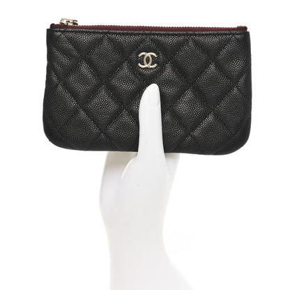 Chanel Caviar Quilted Small Cosmetic Case Black 2 of 8