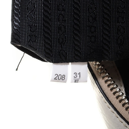 Prada Vitello Daino Top Handle Bag Talco 9 of 11