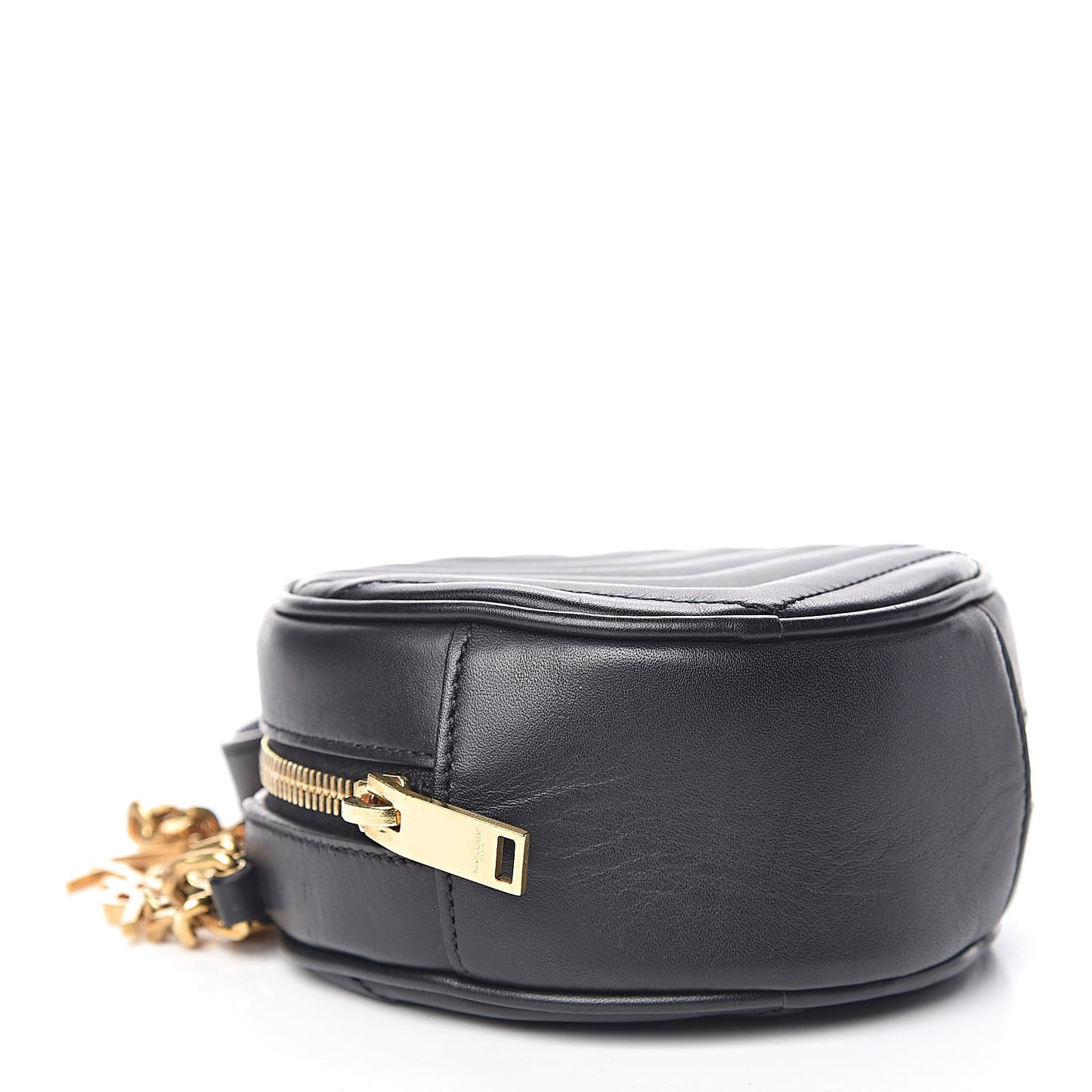 Calfskin Matelasse Small Monogram Bubble Crossbody Black
